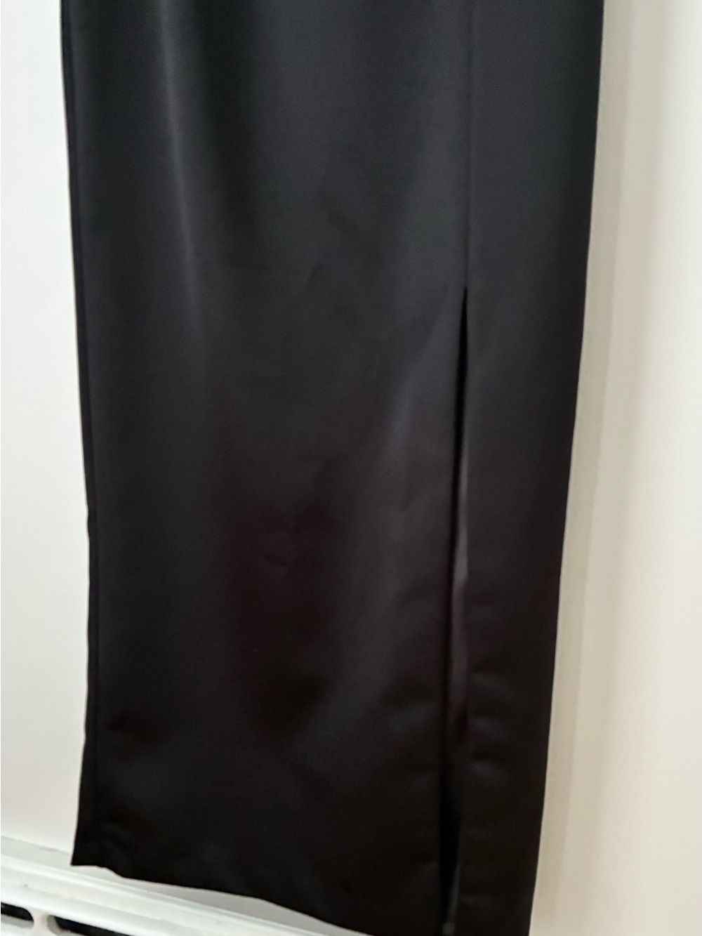 Patra Black Maxi Skirt with Front Slit
